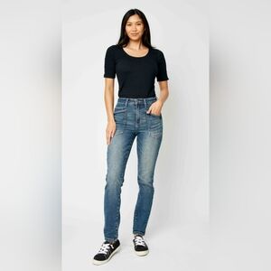Judy Blue High Rise Dark Wash Relaxed Jeans Slim Straight Skinny Various NEW